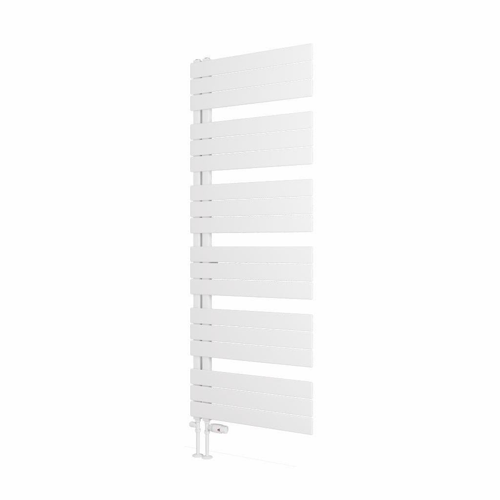 Eastbrook Helmsley Straight Vertical Designer Towel Rail in Matt White