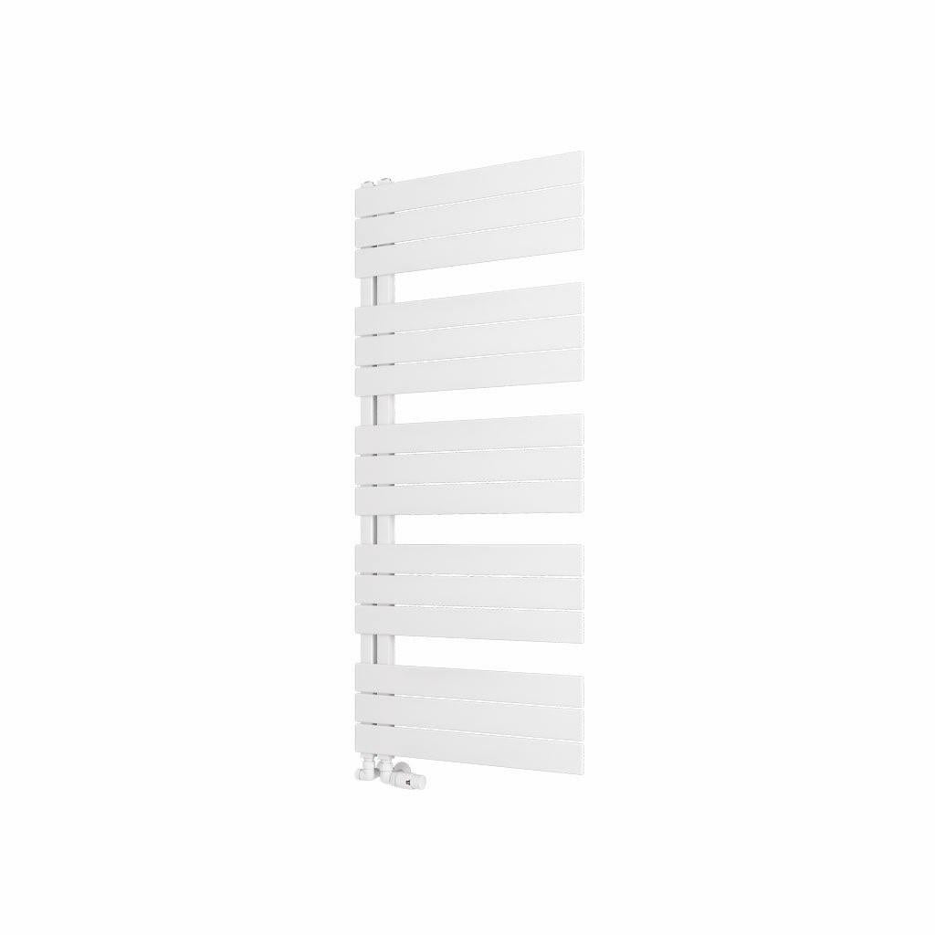 Eastbrook Helmsley Straight Vertical Designer Towel Rail in Matt White