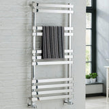 Vogue Gallant Straight Designer Towel Radiator in Polished Stainless Steel