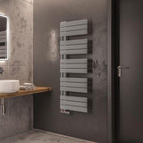 Eastbrook Helmsley Straight Vertical Designer Towel Rail in Matt Grey