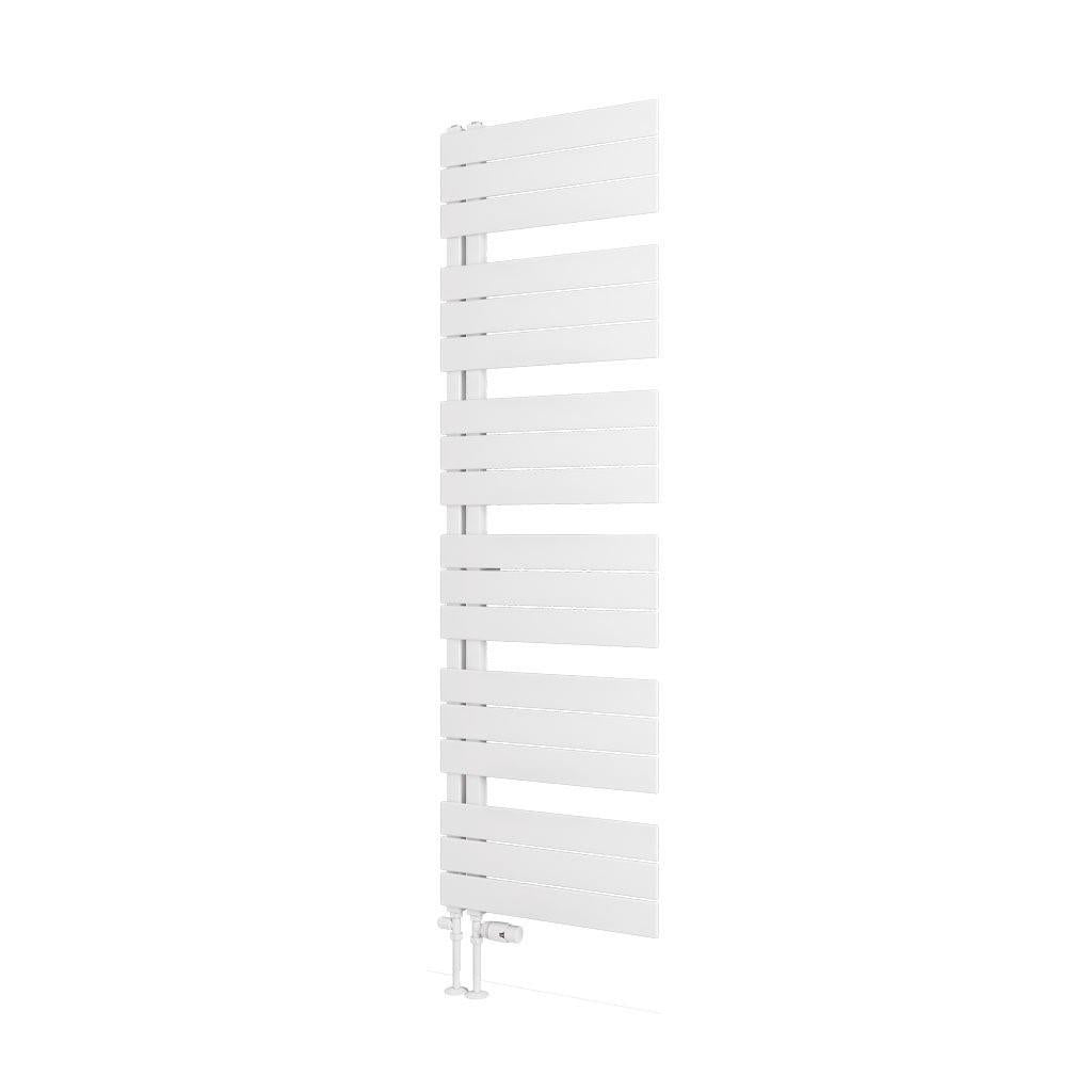 Eastbrook Helmsley Straight Vertical Designer Towel Rail in Matt White