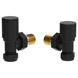 Vogue Arne Round Manual Angled Valves - Matt Black - VL003 15MMAP-ZMB