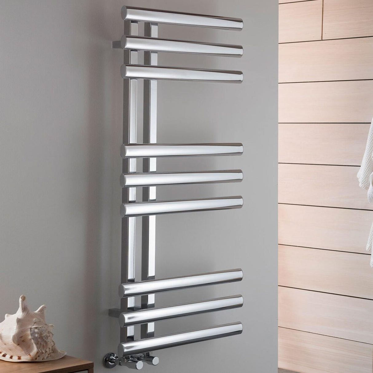 Vogue Amie Designer Heated Towel Rail in Chrome