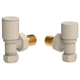 Vogue Arne Round Manual Angled Valves - Cappuccino - VL003 15MMAP-ZCA