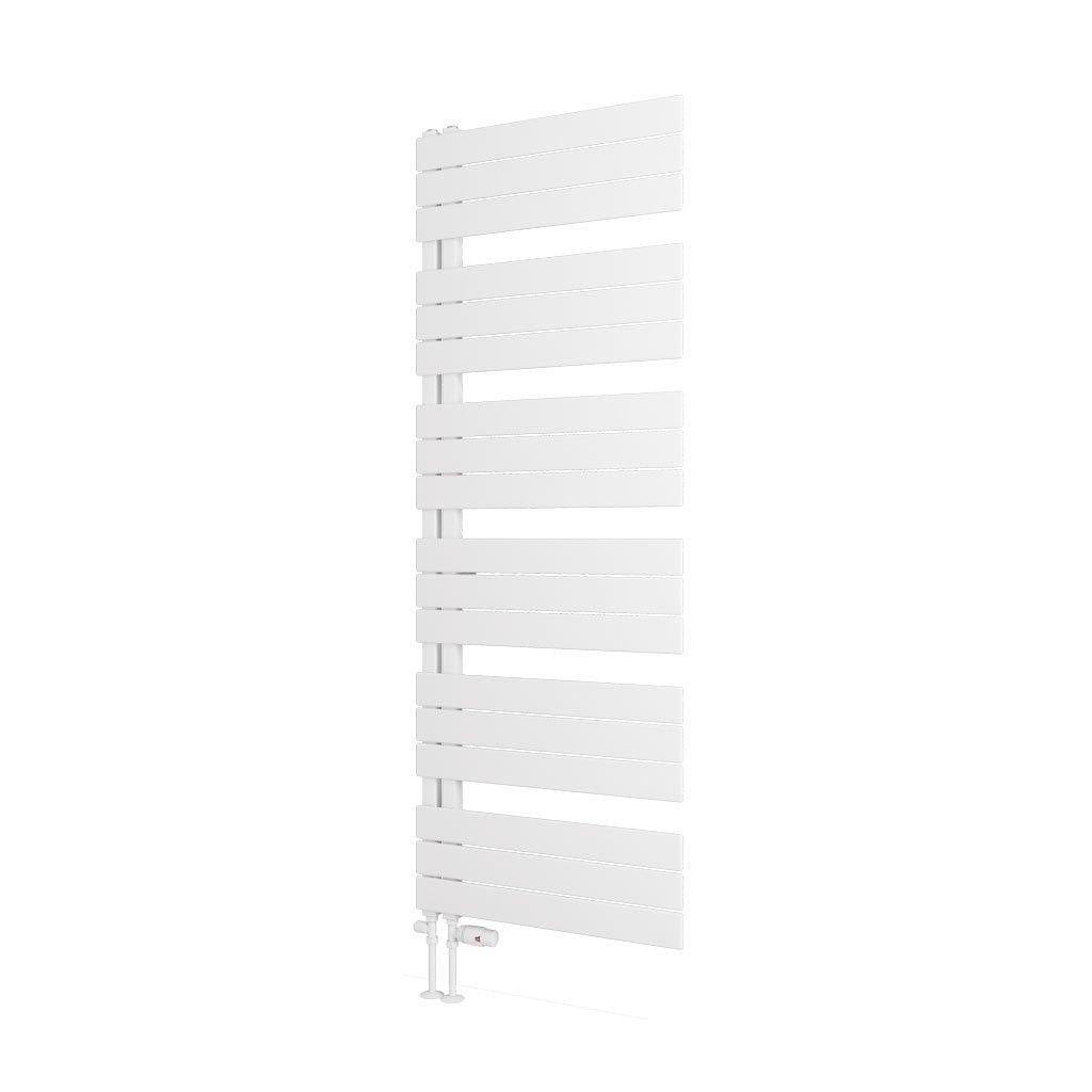 Eastbrook Helmsley Straight Vertical Designer Towel Rail in Matt White