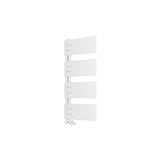 Eastbrook Helmsley Straight Vertical Designer Towel Rail in Matt White