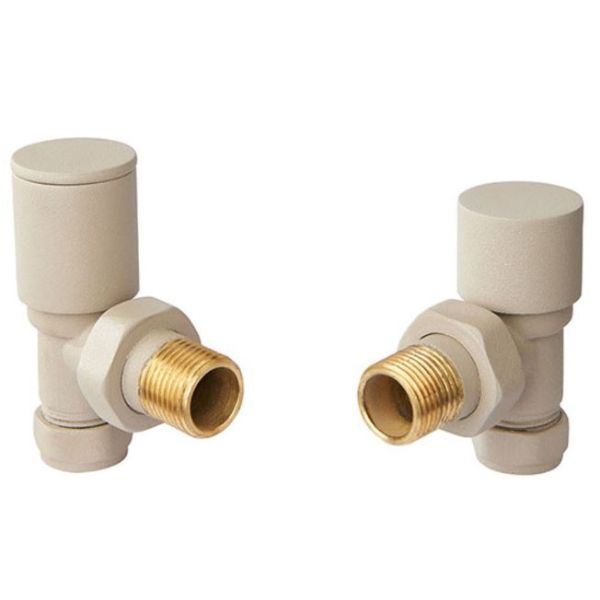 Vogue Arne Round Manual Angled Valves - Cappuccino - VL003 15MMAP-ZCA